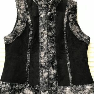 Suede and Fur Vest